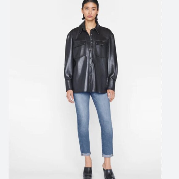 FRAME Le Garcon Rolled Raw After in Deepwater Blue Size 25/27/29 NWT - Picture 1 of 10